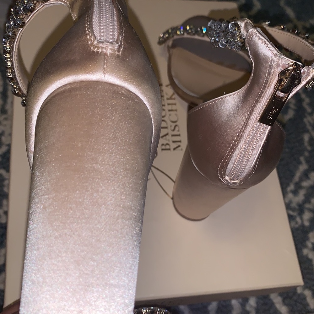 Jewel Badgley Mischka Mayra Ankle Strap Heels - Picture 7 of 12